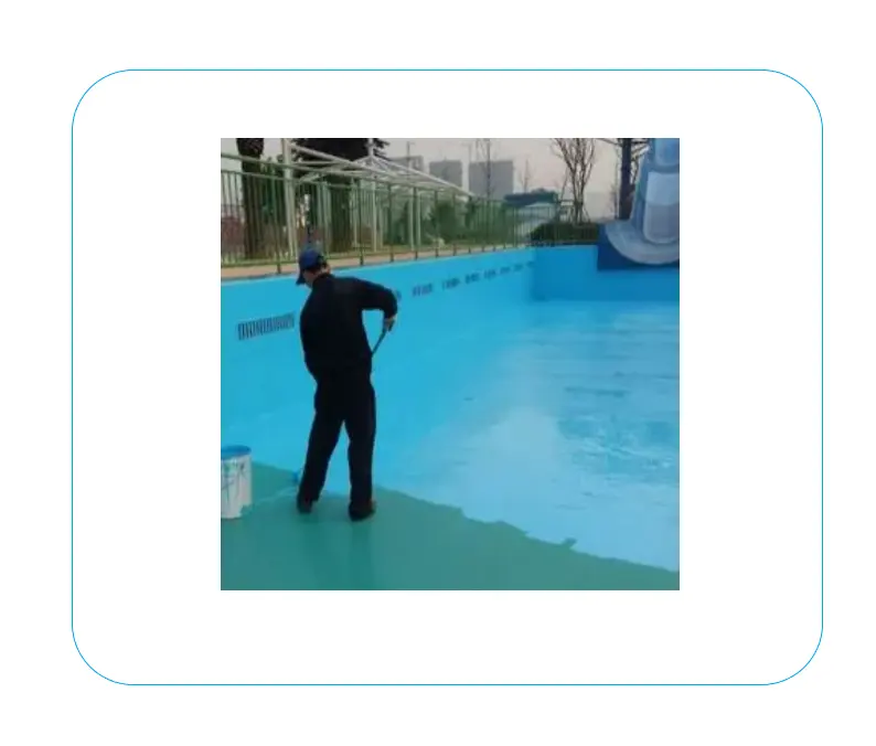 Revestimiento de poliurea lavable para piscinas de hormigón, protección impermeable para techo, dos componentes