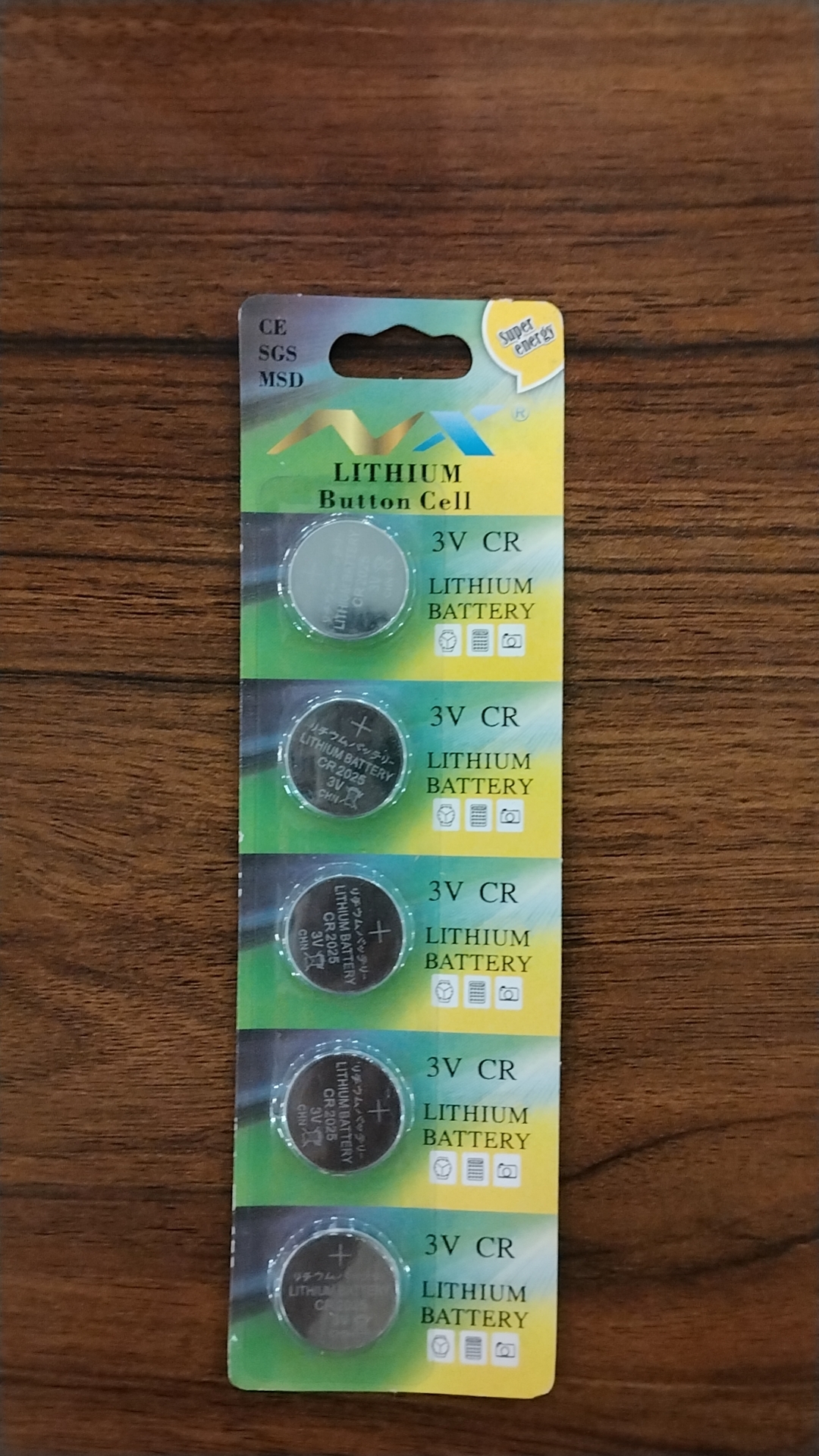 3V CR type button battery