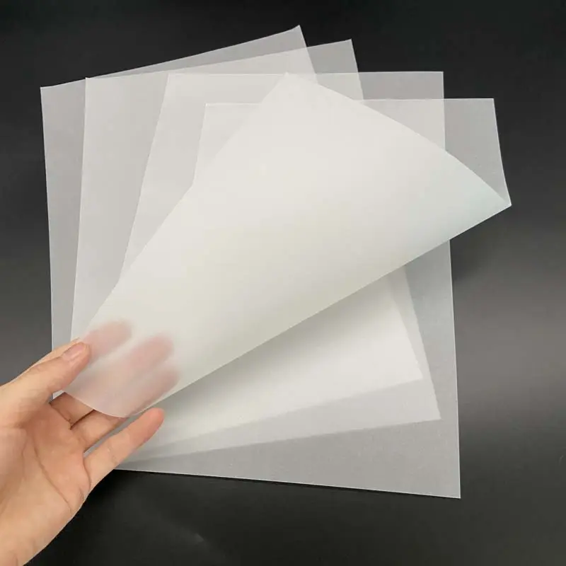 Papel papel de calco de ácido sulfúrico translúcido para máquina de fabricación de sellos flash