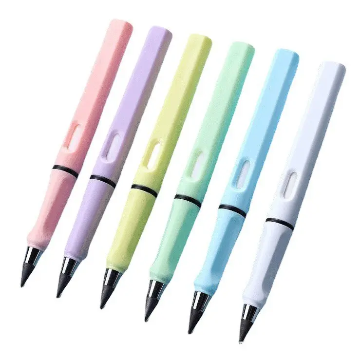 6 Stück Unbegrenzter Ewiger neuer Bleistift ohne Tinte schreiben Brunnenstift Bleistift zum Schreiben Kunst Skizzieren Malen Kindergeschenke kawaii-Staatswaren