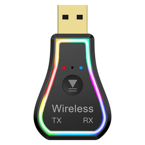 ตัวรับส่งสัญญาณเสียง5.0บลูทูธ USB 3 in 1อะแดปเตอร์เสียงไร้สาย HIFI M11ชุดอุปกรณ์ติดรถยนต์3.5มม. AUX ไฟแฟลช LED - Product Image 1