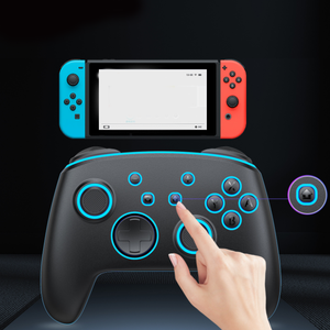 Wireless Gamepad Metal Rocker Colorful Lighting Macro <strong>Programming</strong> <strong>Function</strong> for Nintendo Switch Pro Controller Joysticks - Product Image 5