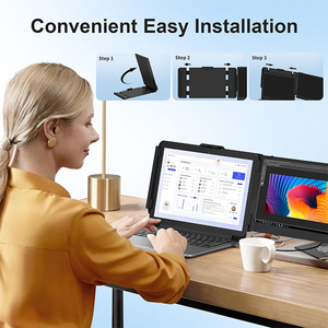 OEM Mini <strong>Monitor</strong> 12inch LCD Instant Setup Dual Screen Portable <strong>Monitor</strong> Double Laptop for PC, Phone, Pos - Product Image 4