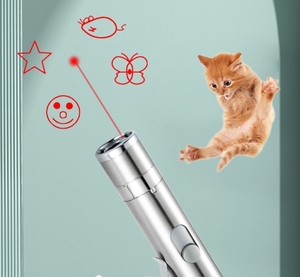 Puntatore Laser con 5 modelli regolabili Usb ricarica Laser a lungo raggio 3 modalità di addestramento Chaser cane gatto interattivo Laser giocattolo - Product Image 3