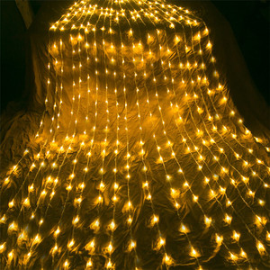 Guirnalda navideña de Navidad para exteriores, guirnalda de luces para ventana, cortina, carámbanos, 3x3m, 6x3m, lluvia de meteoritos - Product Image 3