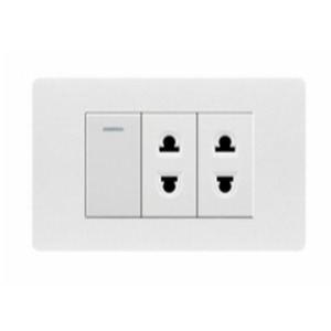 Hot Selling <strong>Multi</strong>-<strong>Function</strong> Electric <strong>Multi</strong> Wall <strong>Socket</strong> <strong>Switch</strong> <strong>With</strong> Light 1 Gang 1 Way+Double 2 Pole <strong>Socket</strong> - Product Image 1