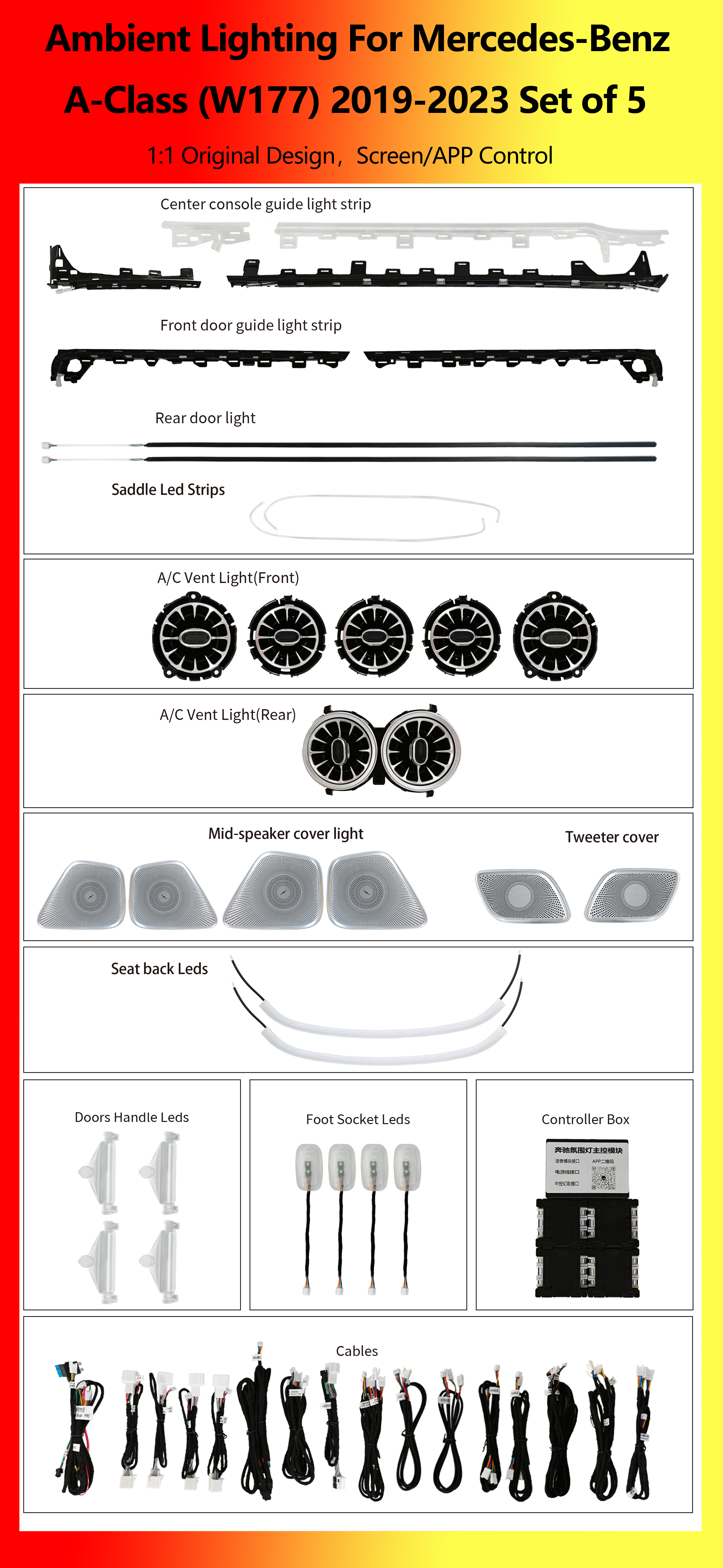Mercedes-Benz A Class (W177) Set of 3