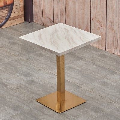 6060 square table-titanium alloy legs