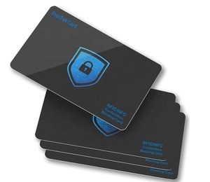 2021自定义标志塑料Pvc Nfc 13.56借记卡银行信用卡保护器防扫描信号Rfid阻挡卡与芯片 - Product Image 3