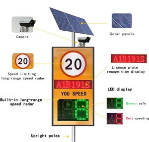 Dấu hiệu cảnh báo tốc độ Thám tử Radar giao thông ngoài trời thiết bị phát hiện Radar xe - Product Image 6
