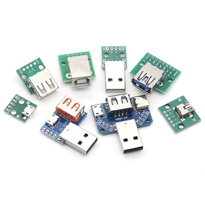 1 Stück USB-Männlich-Anschluss / MINI MICRO-USB-ZIPA-Adapter weiblicher Anschluss 2,54 Anschluss B Typ-C USB 2.0 3.0 Weiblicher Leiterplatten-Wechselrichter - Product Image 3