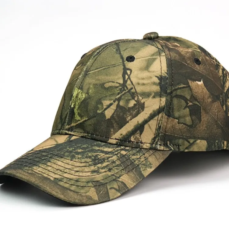 Di alta qualità di caccia esterna caps logo personalizzato reale albero camo cappelli da baseball