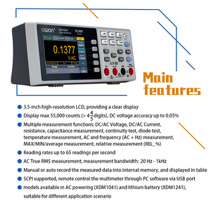 XDM1000(XDM1041,XDM1241) multimetro digitale da banco serie xdmon 4 cifre 1/2 - Product Image 4