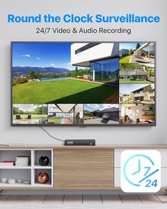 ZOSI 8CH 5MP Spotlight Home PoE <strong>Security</strong> Camera <strong>System</strong> 8CH 5MP NVR With 2TB HDD Outdoor PoE <strong>IP</strong> Cameras <strong>System</strong>