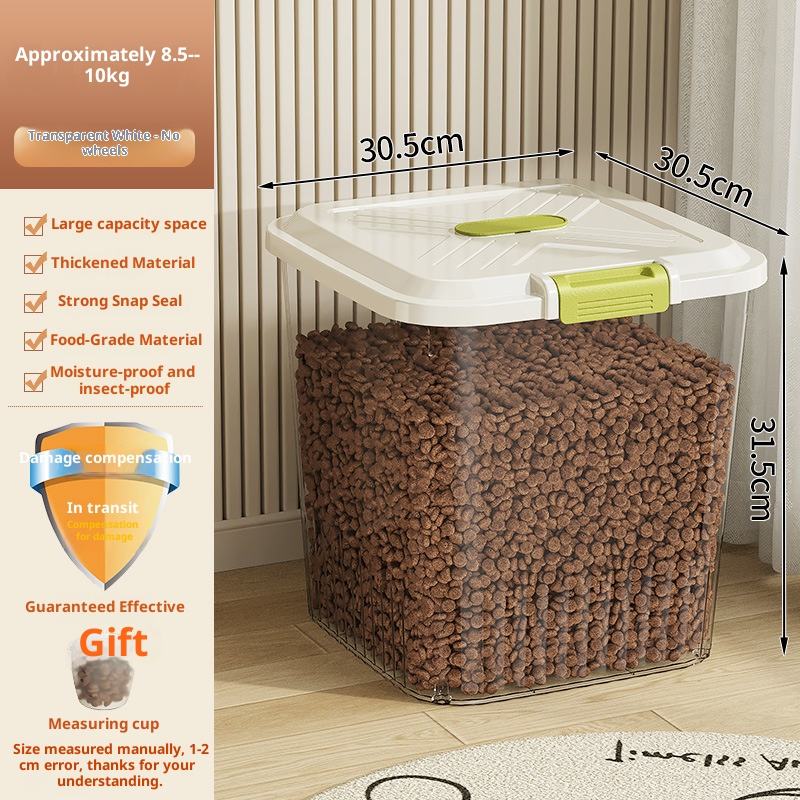 อาหารแมวและสุนัขแบบใส ความจุ 8.5-10 กก.