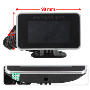 Universal Muti-Functions 12V/24V camión coche voltímetro calibre + medidor de temperatura del agua conjunto medidor Sensor indicador de presión de aceite - Product Image 5