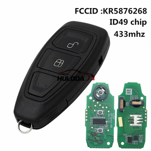 For <strong>ford</strong> Keyless <strong>2</strong> Button Remote <strong>Key</strong> With PCF7953P / ID49 CHIP 433Mhz - Product Image 2