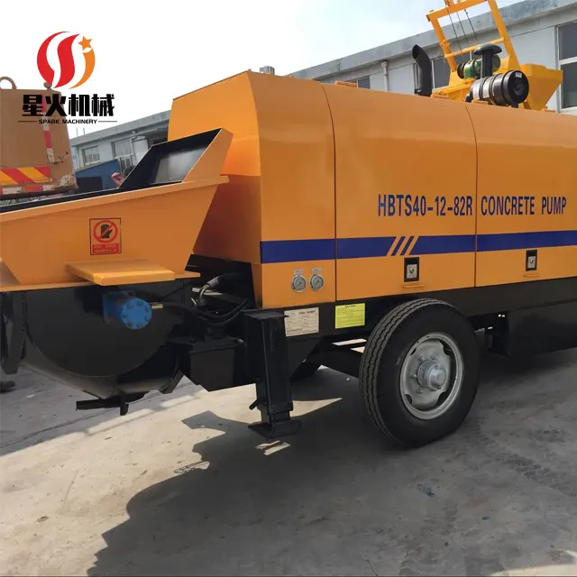 Diesel 60m3/h đầu ra trailer BƠM BÊ TÔNG/nhỏ di động pumpcrete để bán tự động BƠM BÊ TÔNG