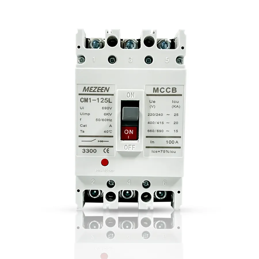 MEZEEN CM1-125L MCCBモールドケース回路ブレーカー1P 2P 3P 125A電気MCCB回路ブレーカー