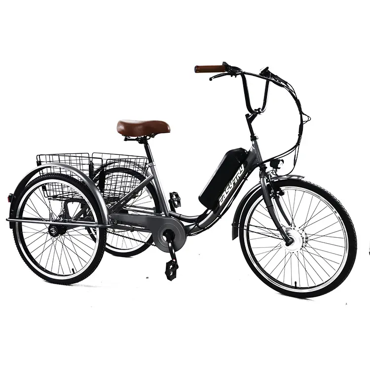 אופניים חשמליים 24 אינץ' מטען אופניים חשמליים בלם דיסק אופני מטען חשמליים