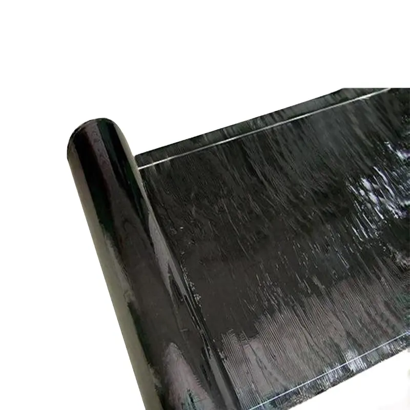1.5mm黒色粘着性ビチューメンセルフスティック防水膜建設用防水屋根