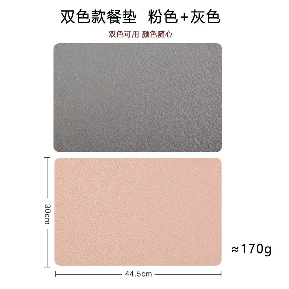 Sets de table roses et gris