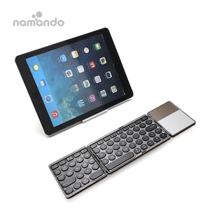 Multi Device Wireless <strong>Keyboard</strong> and Mouse Dual-Mode BT + <strong>2</strong>.4G <strong>Keyboard</strong> Combo Touchpad Foldable Slim Keypad for PC Tablet Laptop - Product Image 2