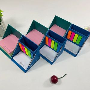 <strong>Customized</strong> Foldable 8x8cm <strong>Cube</strong> Box Sticky <strong>Memo</strong> <strong>Block</strong> <strong>Notes</strong> Pad with Pen Holder - Product Image 3