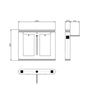 Cancello del tornello del treppiede di controllo di accesso di sicurezza dell'entrata del modello promozionale per il cancello del tornello dell'edificio per uffici per le palestre - Product Image 3