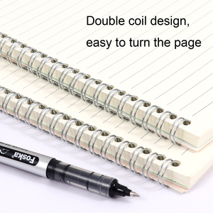 Foska PP Cover quaderno a spirale 4 colori blocco note a fogli mobili A5 B5 60 fogli agenda quotidiana per studenti e ufficio quaderno - Product Image 5