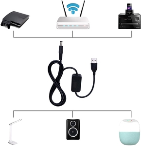 <strong>USB</strong> 5V <strong>To</strong> 12V 9V <strong>Usb</strong> Voltage Step Up Converter Cable 5.5*2.1mm Power Supply Plug For Camera CCTV Router... - Product Image 5