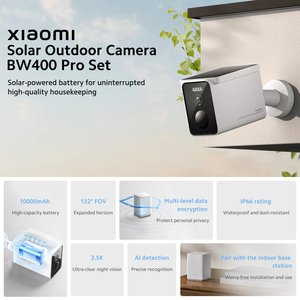 Global Ver için orijinal. Xiaomi güneş açık kamera BW400 Pro Set 10000mAh 4MP IP66 su geçirmez akıllı ev güvenlik kamerası için - Product Image 2
