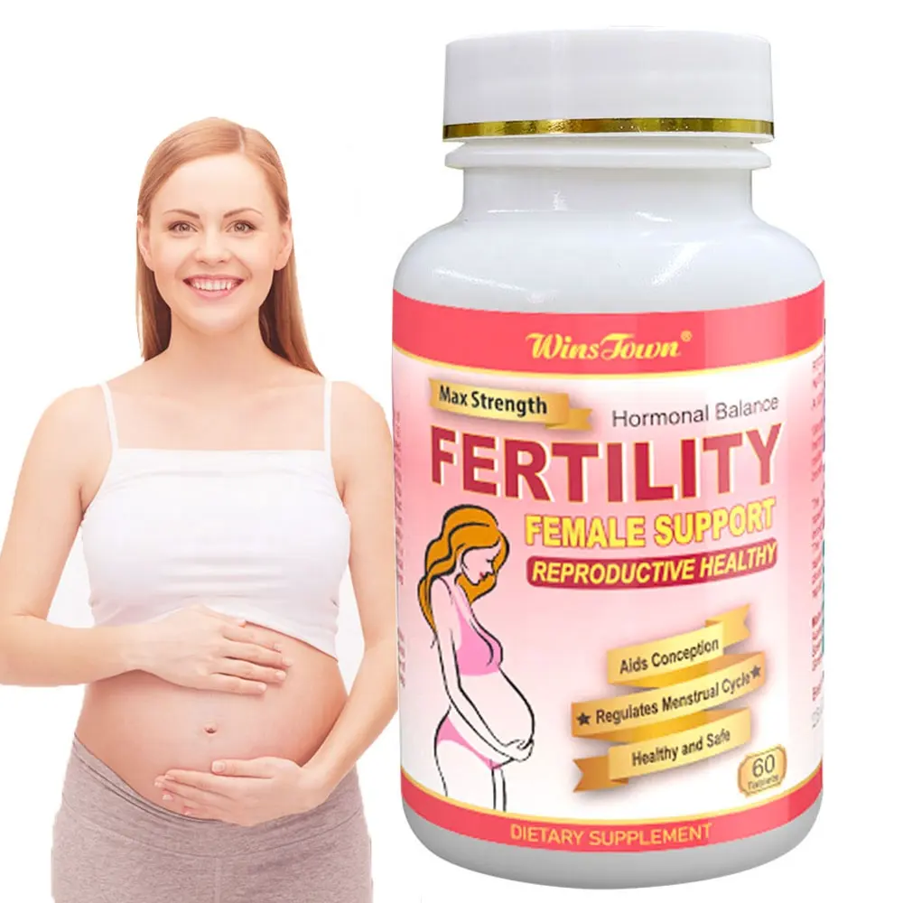 Tablette de fertilité féminine Force de conception Équilibre hormonal Supplément de santé Grossesse Femmes Fertilité Stimuler les produits en comprimés