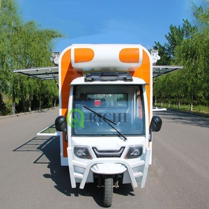 Popüler 3 tekerlekli elektrikli mobil yiyecek arabası kullanımı kolay çok fonksiyonlu elektrikli üç tekerlekli bisiklet gıda sepeti - Product Image 3