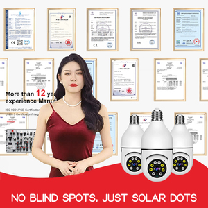 E27 telecamera di sicurezza per interni e esterni Wireless CCTV lampadina a LED scheda SD presa telecamera di sicurezza PTZ rete Wifi - Product Image 2