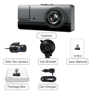 3 <strong>Channel</strong> Dash Cam 4k Wifi Car Camera Dvr 1080p <strong>Vehicle</strong> Cameras Front Inside Rear Tripe Lens Deriving Recorder Dashboard Camera - Product Image 3