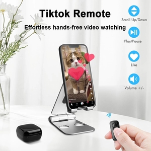 Anello a scorrimento remoto TikTok BT Page Turner Scroller telecomando per fotocamera otturatore telecomando per iOS Android iPad iPhone - Product Image 4