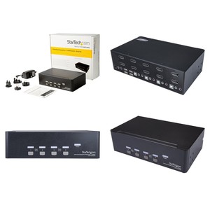4ポートデュアルDisplayPort KVMスイッチ-DisplayPort 1.2 KVM - 4K 60Hz-DisplayPortスイッチ-USB KVMスイッチ (91993039020) - Product Image 1