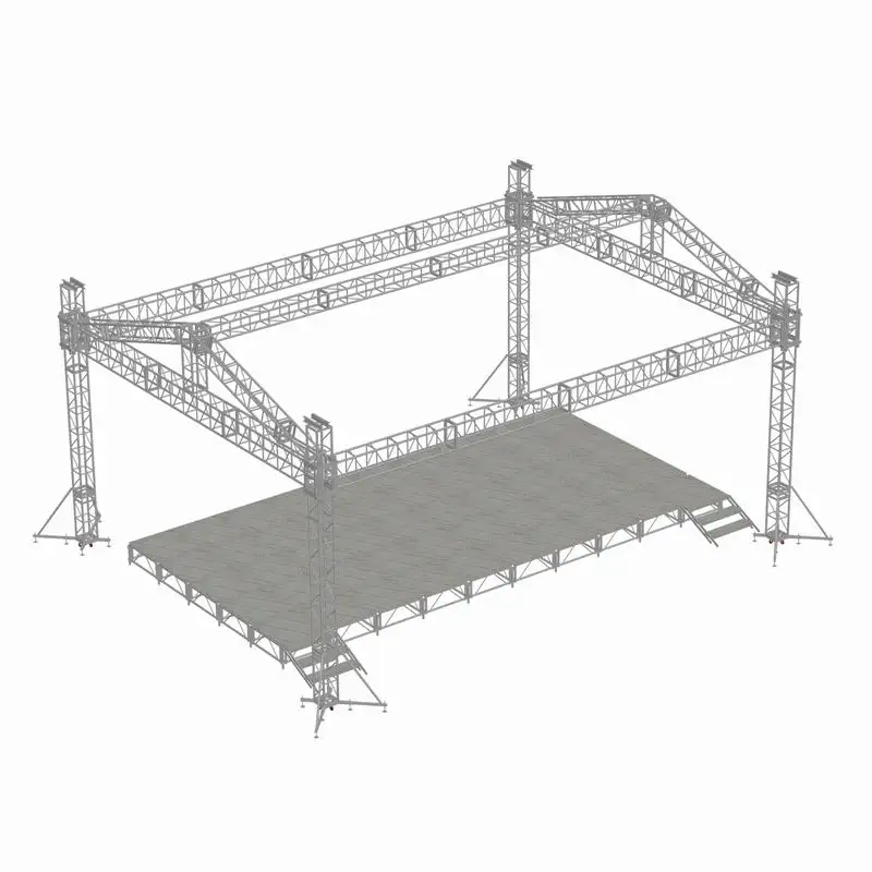 RK Top Quality Truss Aluminum Structure Events Aluminum Frame Spigot Bolt Truss Stage Truss for Musical Festival