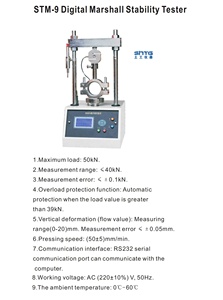 LCD ve MC Mark Lab asfalt bitüm Marshall kararlılık Test cihazı ile STM-9 dijital Marshall kararlılık Test cihazı Instru - Product Image 2