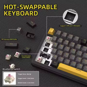 B2binchina Comprar Attack Shark X85 PRO Pantalla a color inteligente Teclado mecánico Retroiluminación RGB con DisplayFull-key Hot Plug Swap - Product Image 5