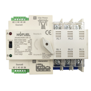NOFUEL çift güç otomatik Transfer anahtarı W2R-100 2P 3P 4P 63A 100A 110V 220V ızgara AC jeneratör - Product Image 2