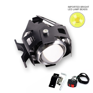Motosiklet far yardımcı lamba <span class=keywords><strong>U5</strong></span> <span class=keywords><strong>Led</strong></span> motosiklet Spot aksesuarları 12V Moto Spot sis lambası motosiklet için