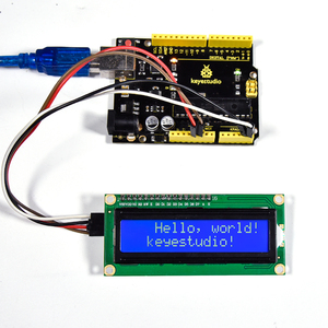 Keyestudio-Placa de retroiluminación IIC I2C TWS LCD1602, Panel de pantalla Lcd azul - Product Image 5