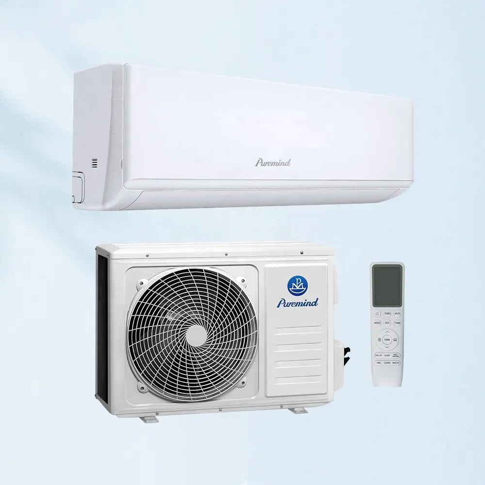 Puremind individuelles Kühlen Heizen intelligente Mini-Split-Klimaanlagen 9000 12000 18000 24000 BTU wandmontierte Klimaanlage