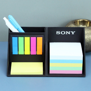 Caja de bloc de notas de cubo plegable, juego de notas adhesivas multifunción con soporte para bolígrafo - Product Image 2