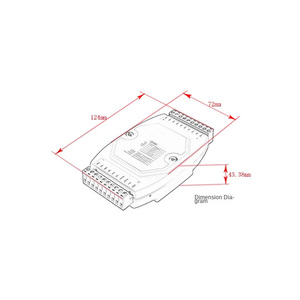 Módulo de adquisición analógica AD 4-20ma a RS485 de 8 canales y 16 bits, voltaje de frecuencia de muestreo de 10HZ y aislamiento de entrada de corriente DAM3158B - Product Image 6
