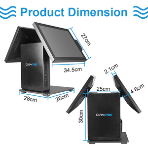 Máquina de AIO-1520 Carav todo en uno, sistema pos de pantalla táctil, Terminal Pos dual todo en uno - Product Image 2