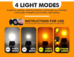 Taşınabilir şarj edilebilir 12 volt LED ışıldak mükemmel acil açık kamp feneri el feneri yanıp sönen çalışma ışığı fonksiyonu - Product Image 2