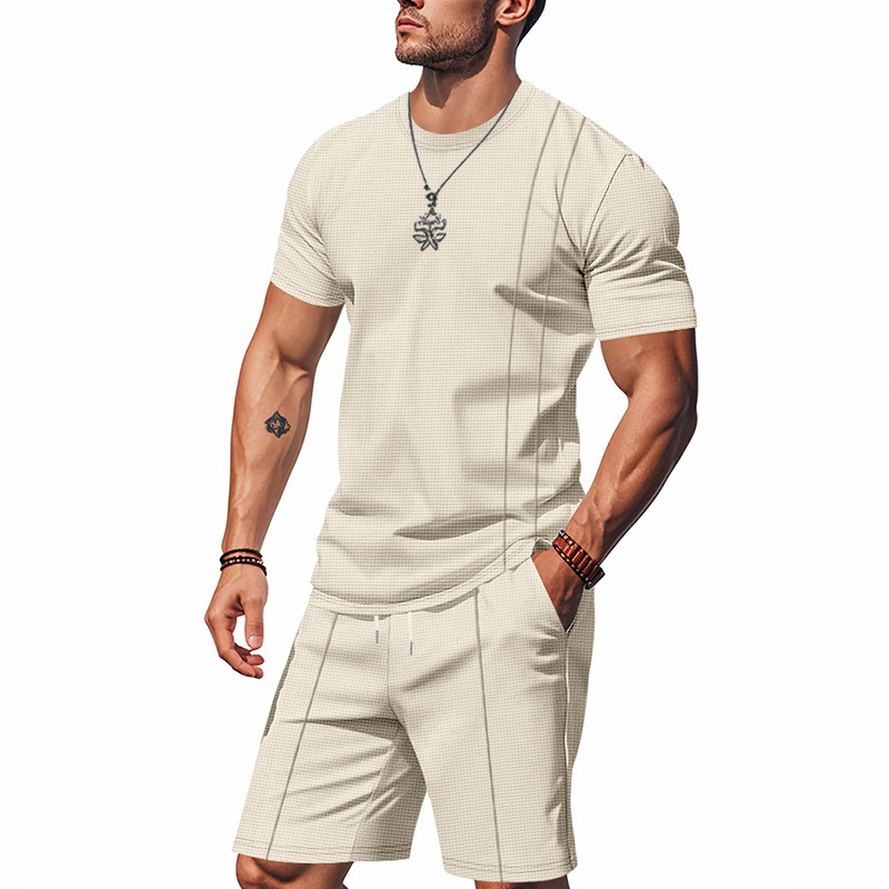 T-shirts kaki + shorts